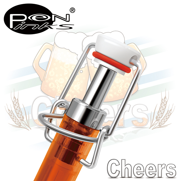 PEN-LINKS 乾杯Cheers 啤酒原子筆（含便條紙一組） 16