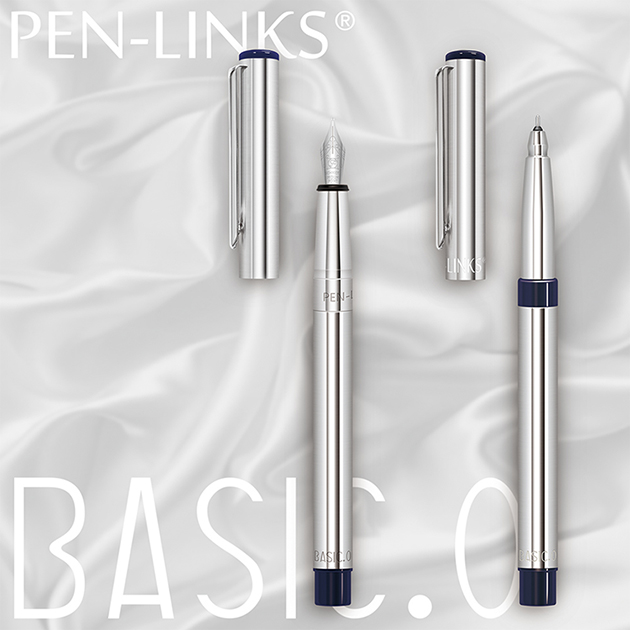 PEN-LINKS BASIC.O 貝斯可鋼筆+標準筆芯鋼珠筆(對筆) 3