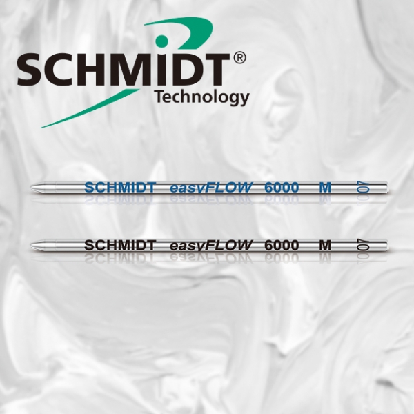 德國SCHMIDT EasyFLOW 6000M 溜溜低黏度超滑順D1短版原子筆芯   (3支/組)
