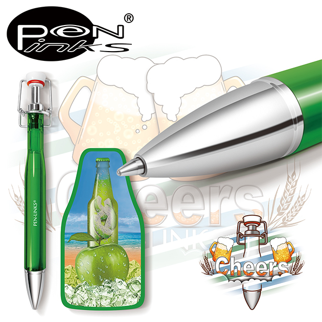 PEN-LINKS 乾杯Cheers 啤酒原子筆（含便條紙一組） 4