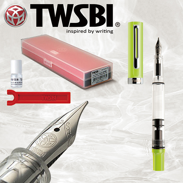 臺灣 TWSBI 三文堂TWSBI ECO青綠色  活塞鋼筆 1
