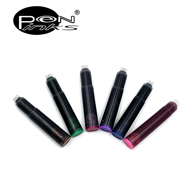 PEN-LINKS 歐規鋼筆專用  彩色卡式墨水管(6支/組) 1